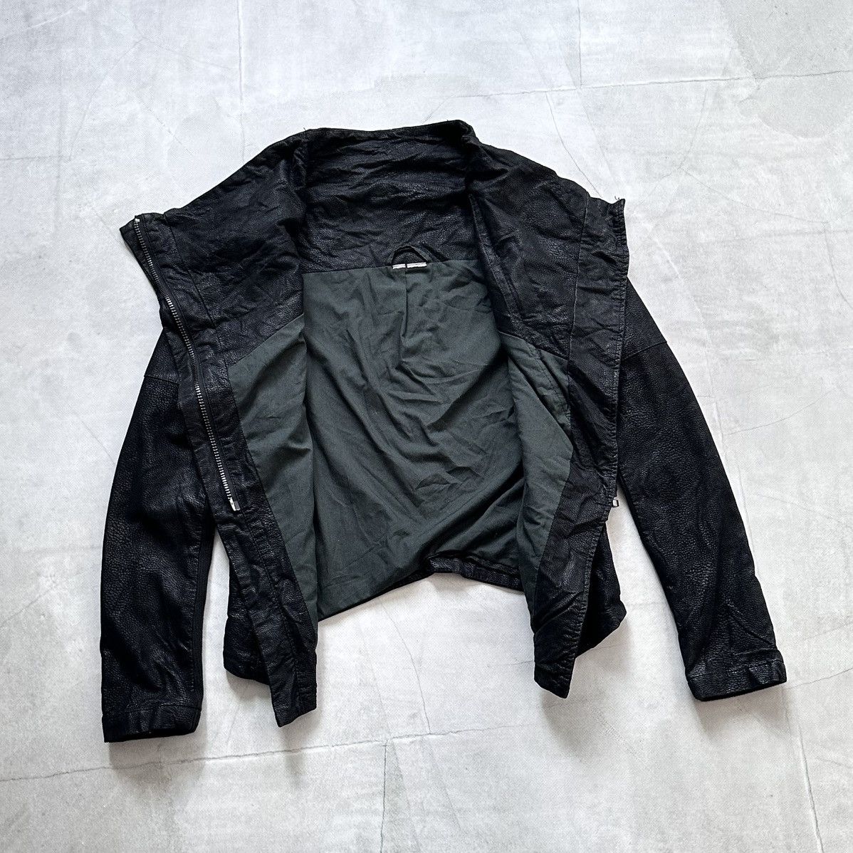 Hysteric Glamour × Undercover Gothic Biker Jacket Side Zip Mad Punk Demeulemeester Vibe Size XS / US 0-2 / IT 36-38 - 8 Thumbnail