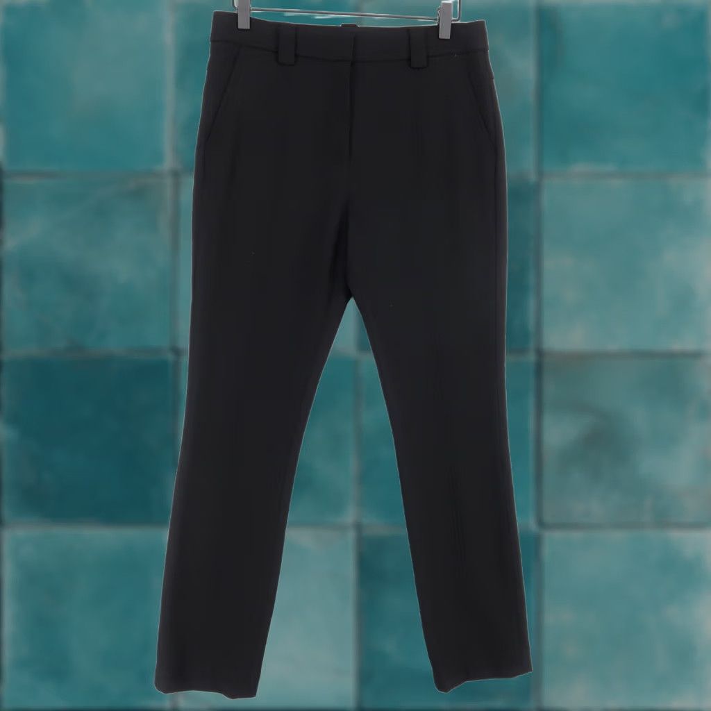 Vintage A.L.C. Pants Womens 4 Black Tailored Office Wear Stretch Flat Front Size 27" / US 4 / IT 40 - 1 Thumbnail