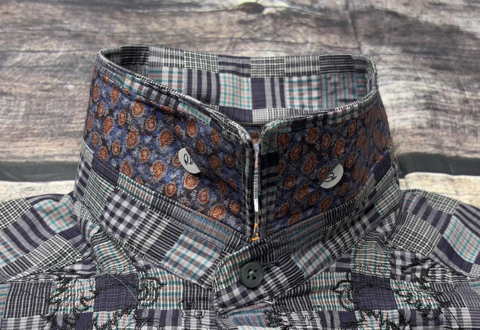 Robert Graham Robert Graham Shirt Mens S Classic Fit Embroidered Patchwork Size US S / EU 44-46 / 1 - 5 Thumbnail