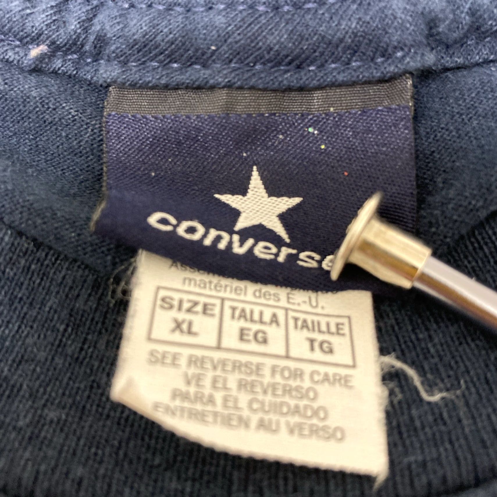 Converse Converse T Shirt Short Sleeve Navy Blue Big Graphic Y2K XL Men’s Mens Size US XL / EU 56 / 4 - 3 Thumbnail
