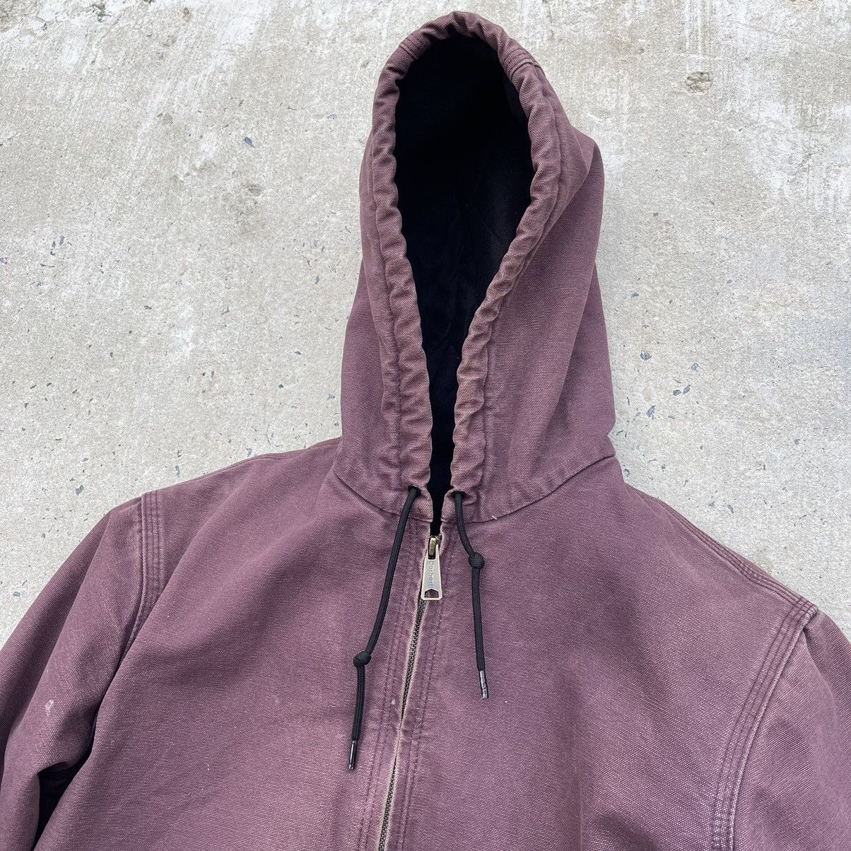 Carhartt Purple Vintage CARHARTT WOMENS J130 Hooded Jacket Size S / US 4 / IT 40 - 2 Thumbnail