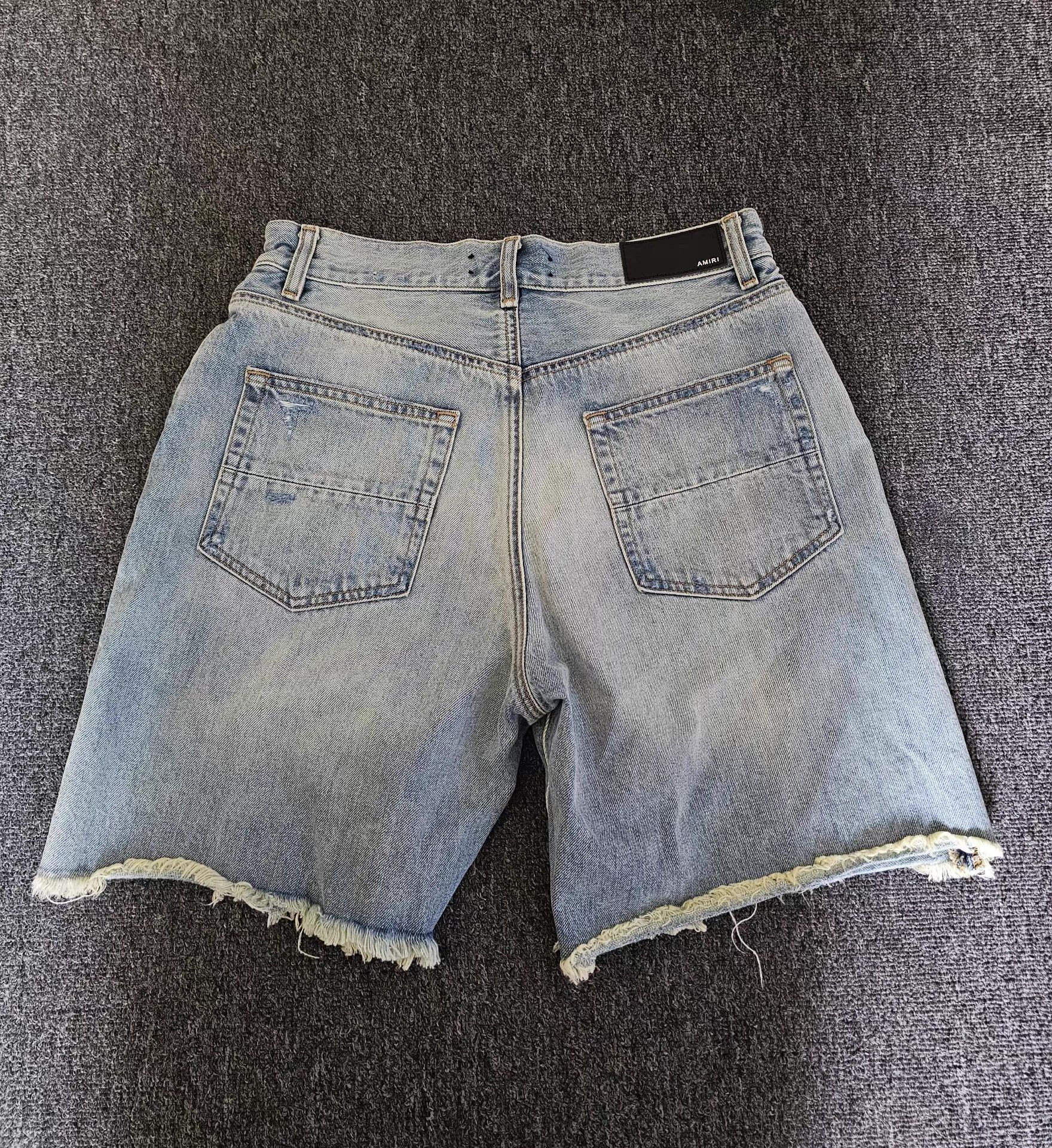 Amiri AMIRI distressed denim shorts Size US 34 / EU 50 - 4 Thumbnail