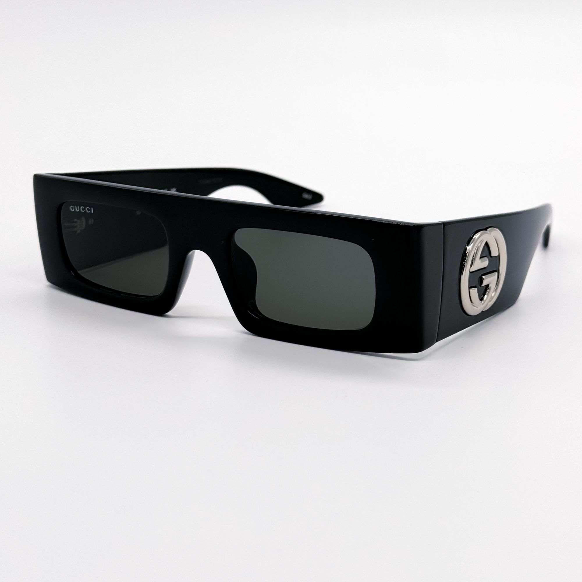 Gucci NEW GUCCI GG1646S 001 SQUARE BLACK GREY WOMEN SUNGLASSES GUC Size ONE SIZE - 3 Thumbnail
