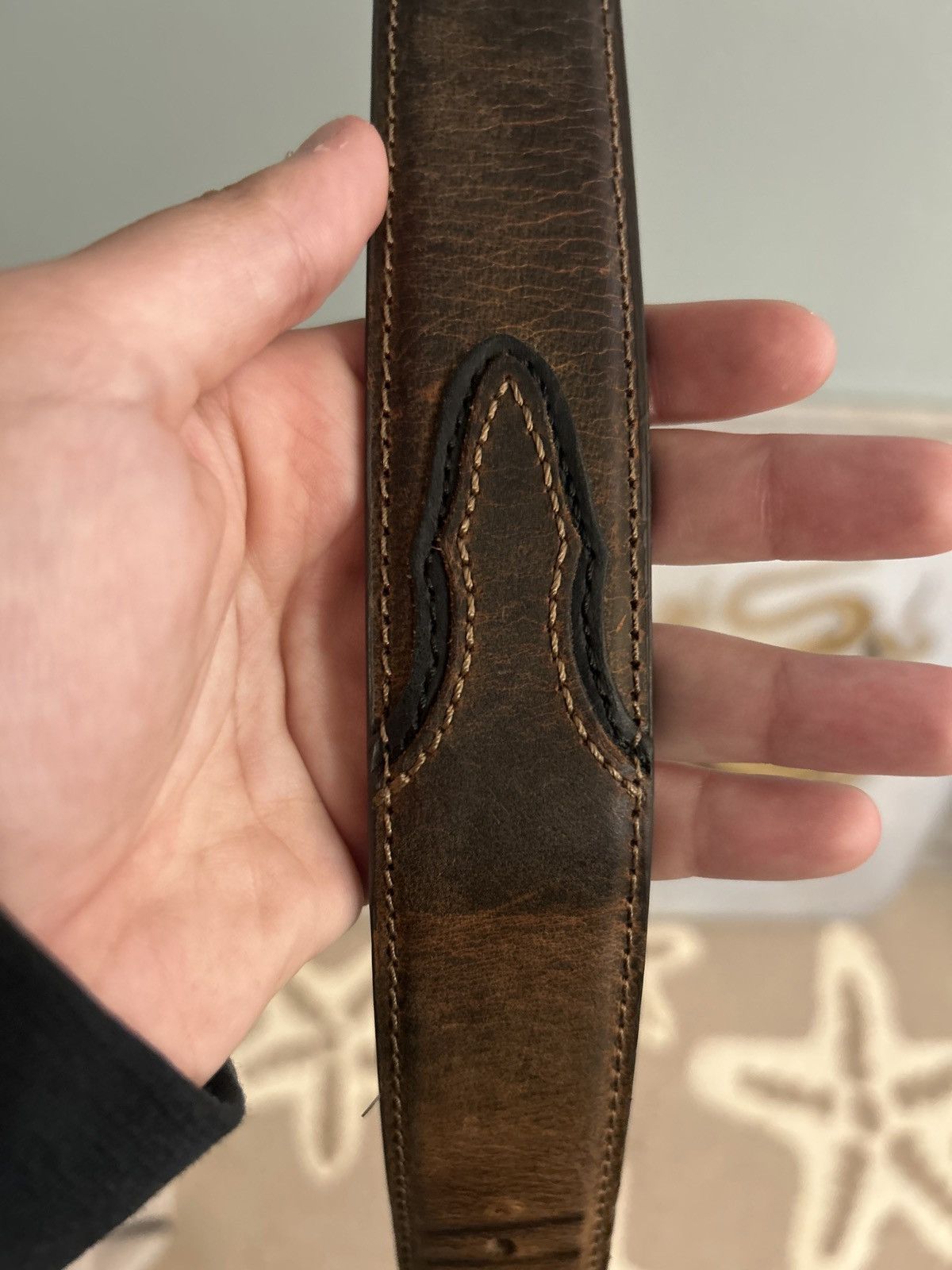 Other Brown Leather Belt Size 36 - 3 Thumbnail