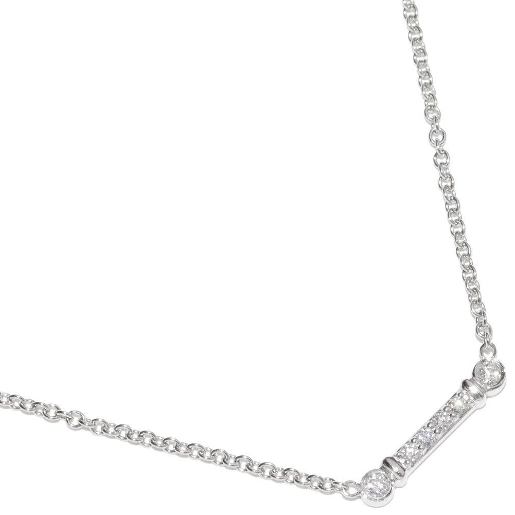 Tiffany & Co. Tiffany & Co. Tiffany & Co. Fleur de Lis Key Pt950 Diamond Necklace Precious Metal Necklace DUTY FREE for USA Size ONE SIZE - 1 Thumbnail