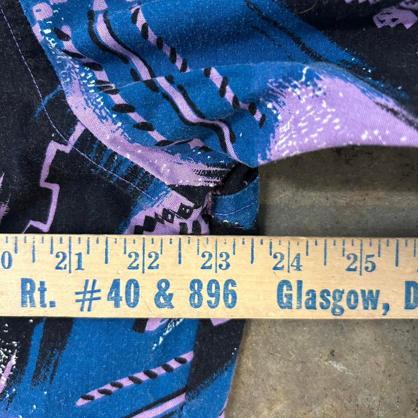 Wrangler VTG Wrangler cowboy cut shirt in purple and blue Size US XL / EU 56 / 4 - 4 Thumbnail