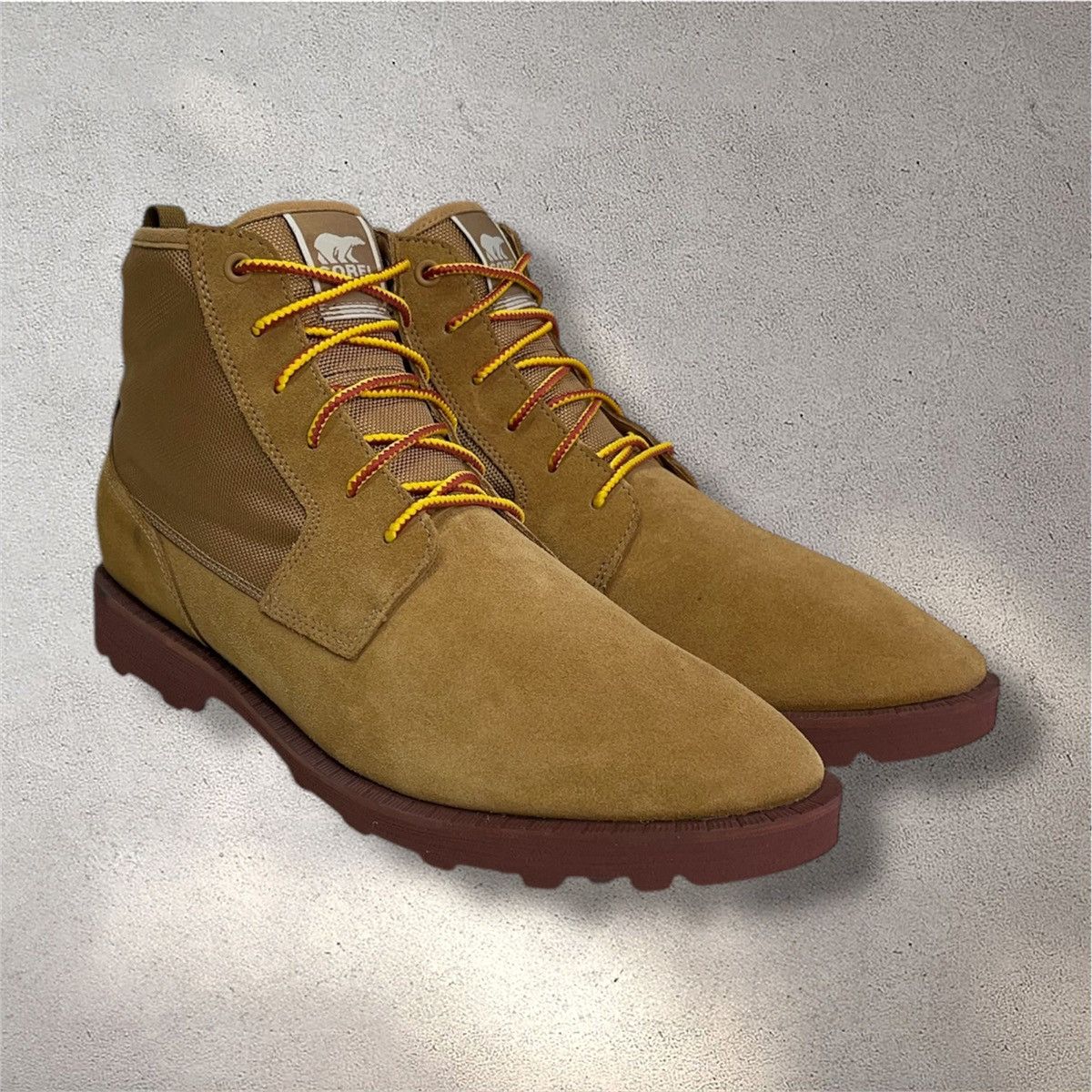 SOREL Sorel Greely Chukka Boots Lace Up Suede Leather Sage 