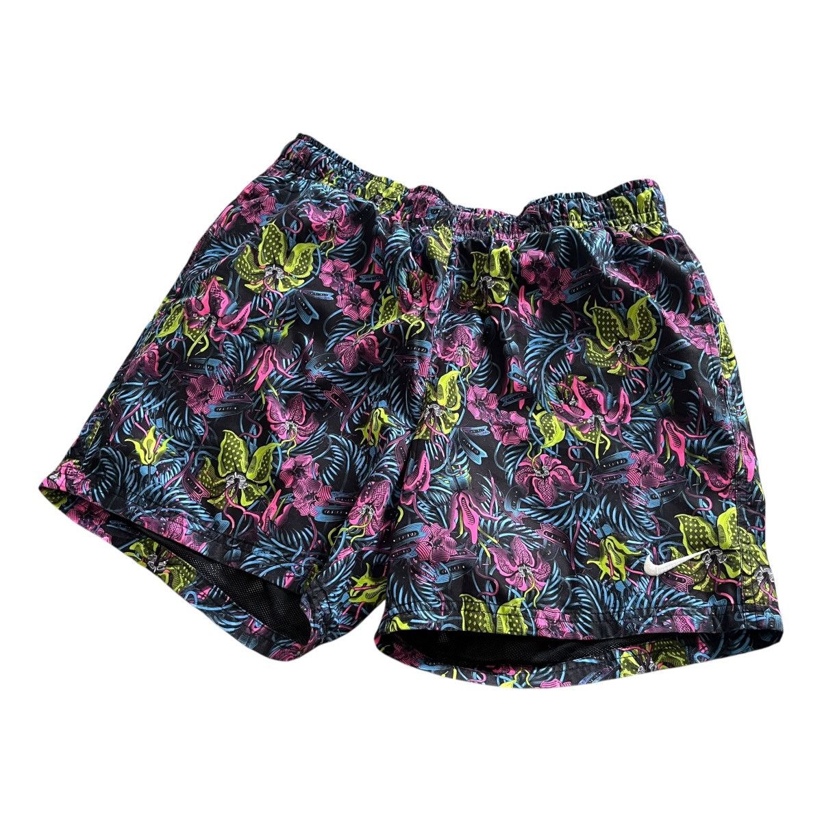 Nike Vintage Nike Swoosh Floral Short Size US 32 / EU 48 - 2 Thumbnail