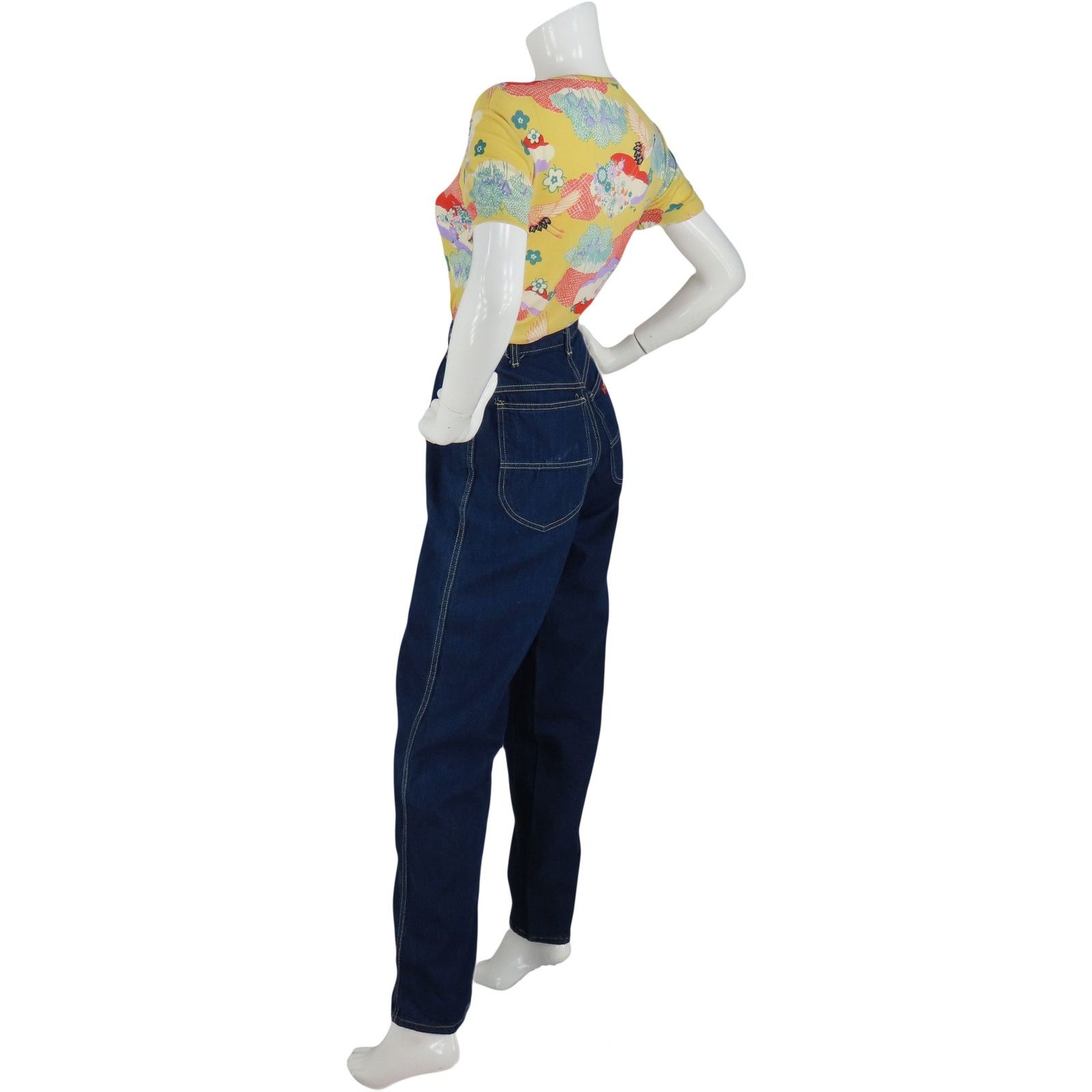 Vintage Vintage High Waisted Denim Jeans Size 24 Size 24" / US 00 / IT 34 - 6 Thumbnail