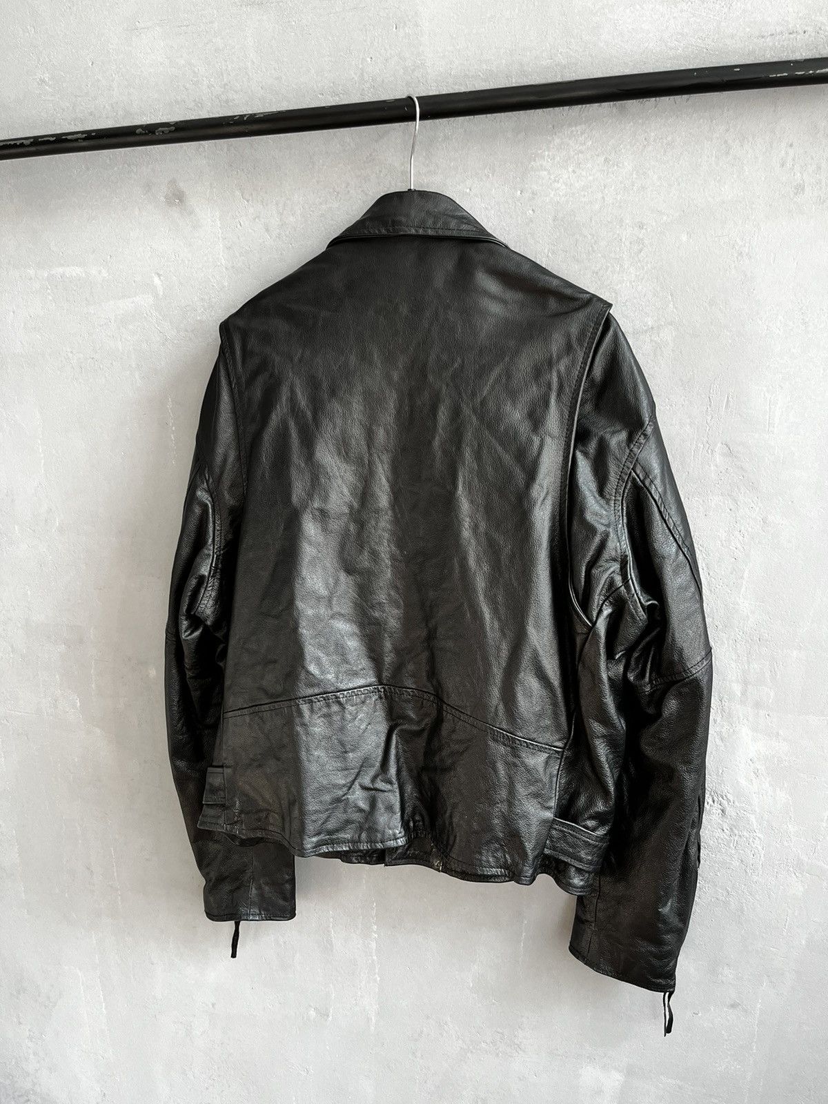 Vintage Vintage 80s Distressed Punk Motorcycle Leather Biker Jacket Size US XL / EU 56 / 4 - 15 Thumbnail