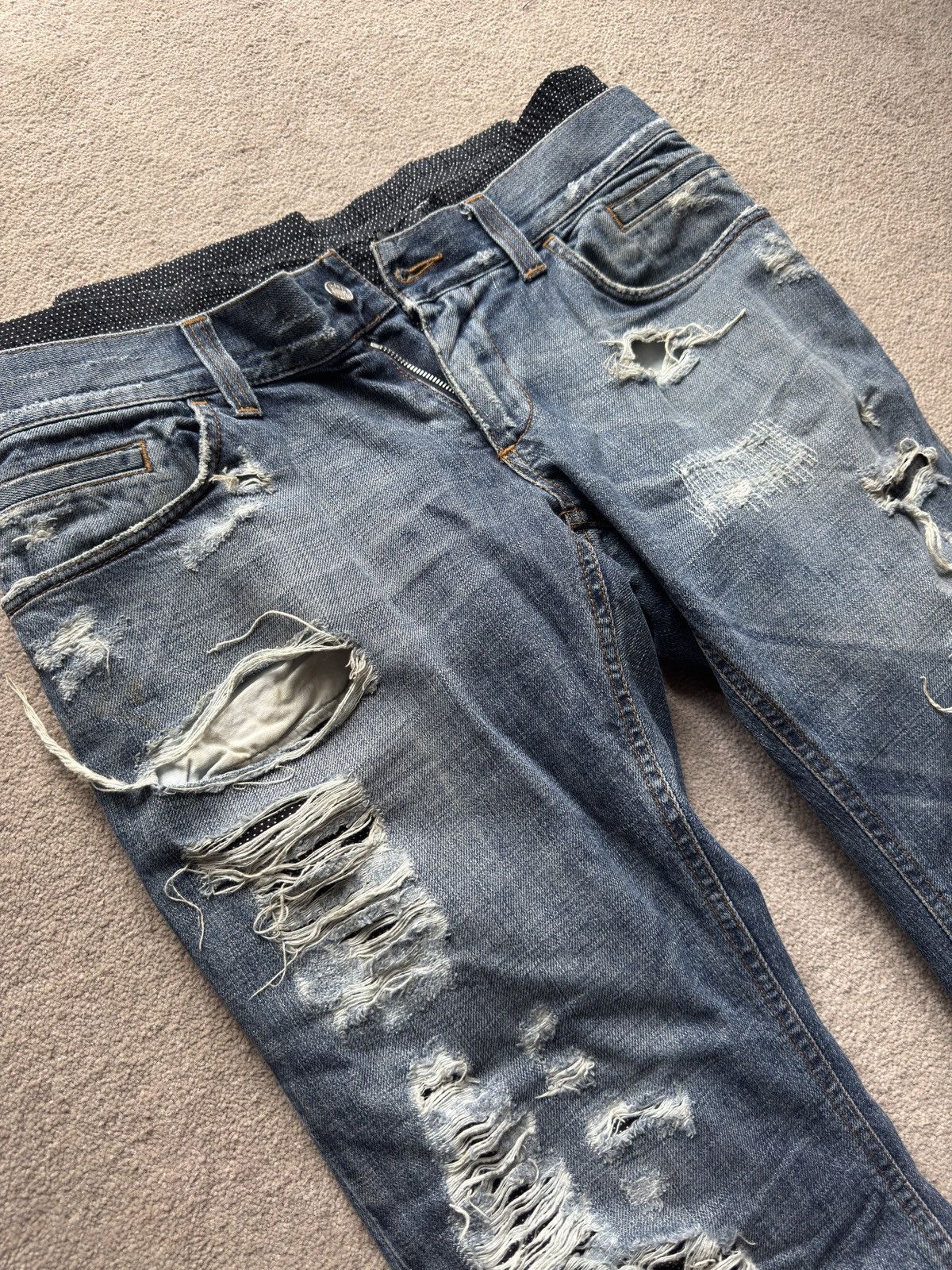 Dolce & Gabbana Dolce & Gabbana Ripped Jeans US30 Size US 30 / EU 46 - 2 Thumbnail
