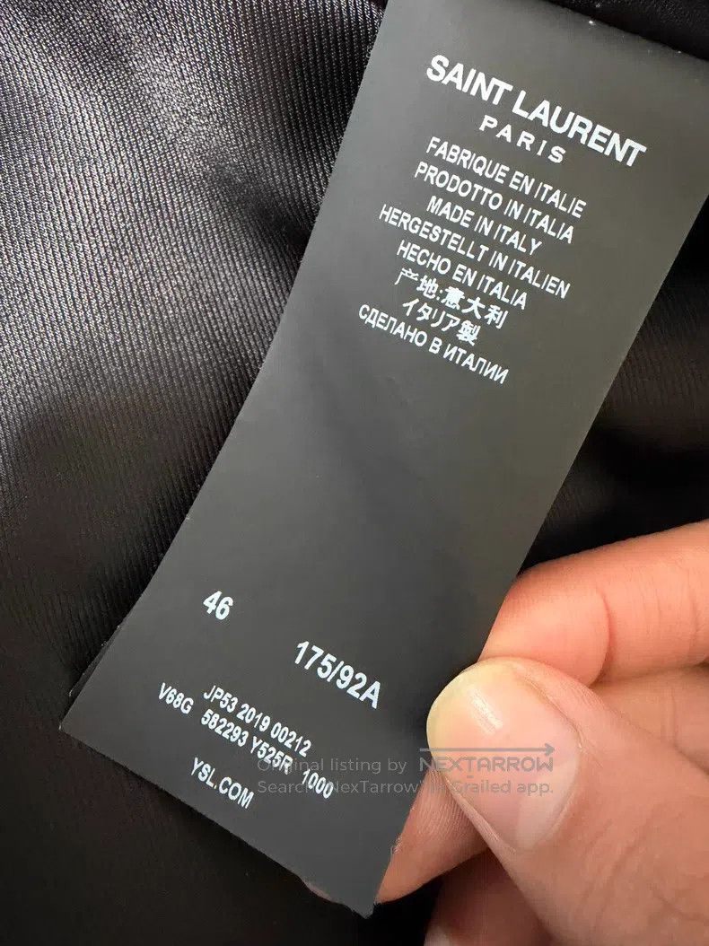 Saint Laurent Paris Saint Laurent Paris Glitter Tube Embellished Velvet Black Size US S / EU 44-46 / 1 - 5 Thumbnail