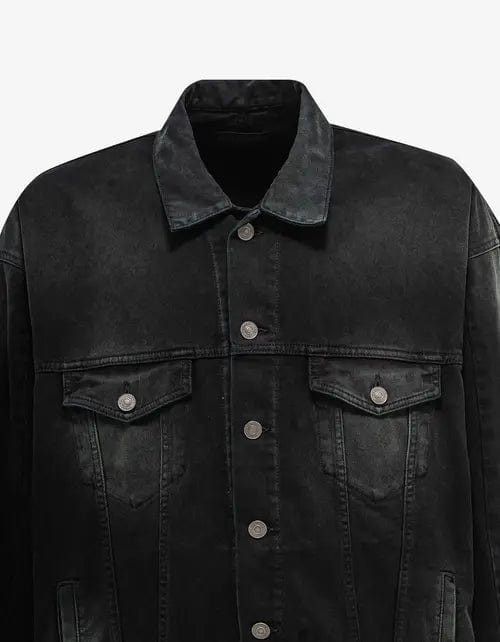 Balenciaga Balenciaga Black Deconstructed Denim Jacket Size US S / EU 44-46 / 1 - 3 Thumbnail