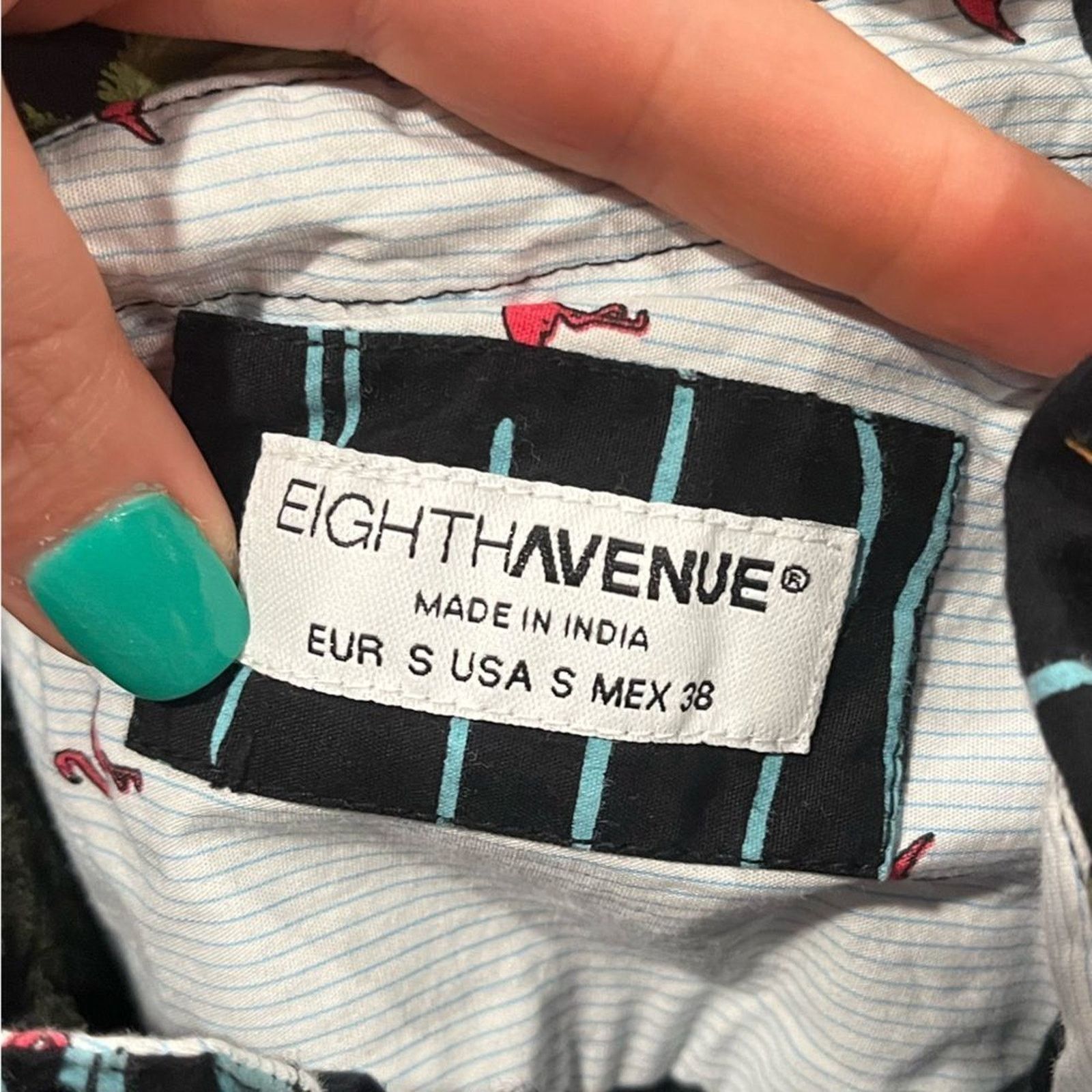 Vintage Eight Avenue Mens Short Sleeve Hawaiian Shirt Button Up S Size US S / EU 44-46 / 1 - 4 Thumbnail