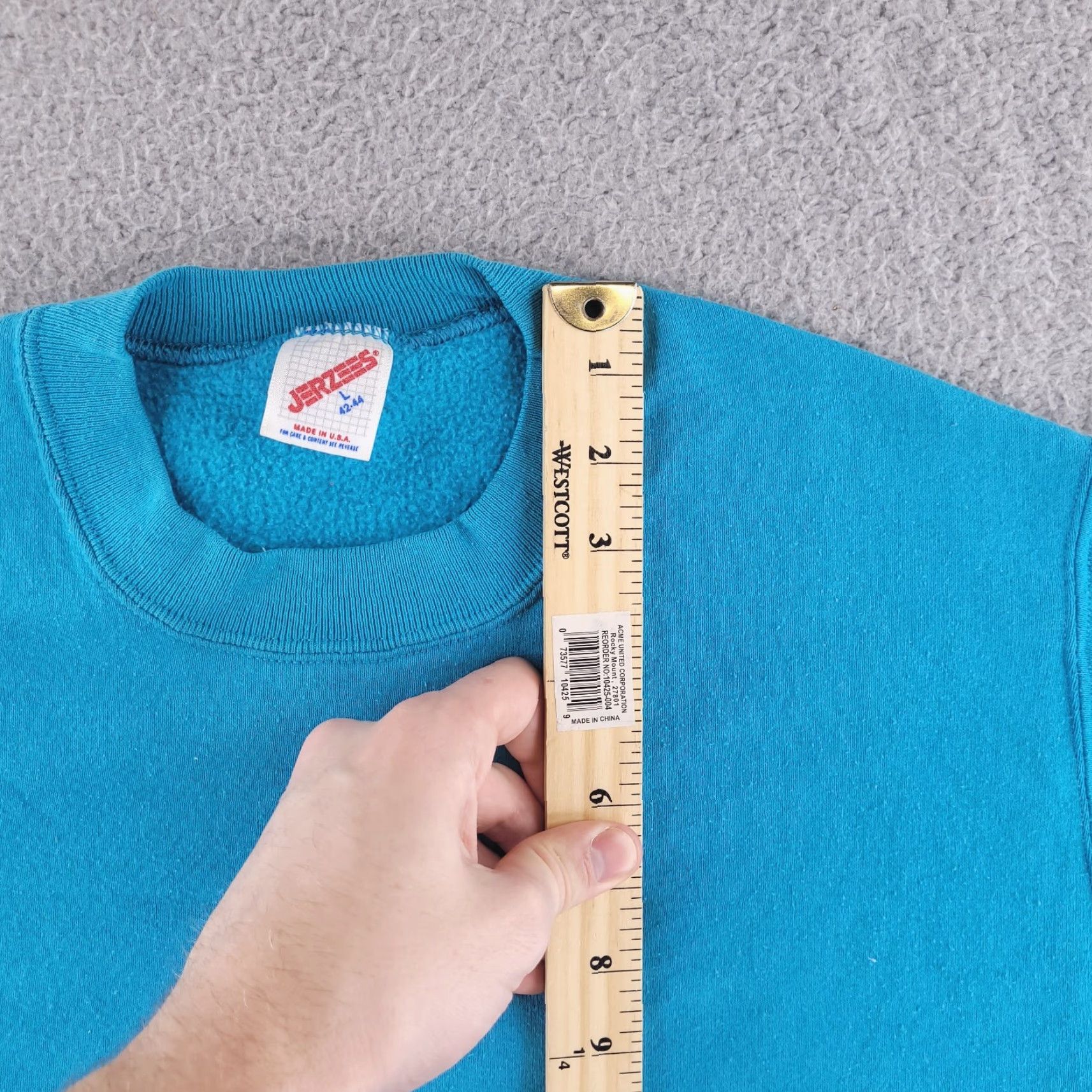 Jerzees VINTAGE Jerzees Sweatshirt Mens M Blue UNISEX 90s Read Description Size US M / EU 48-50 / 2 - 7 Thumbnail