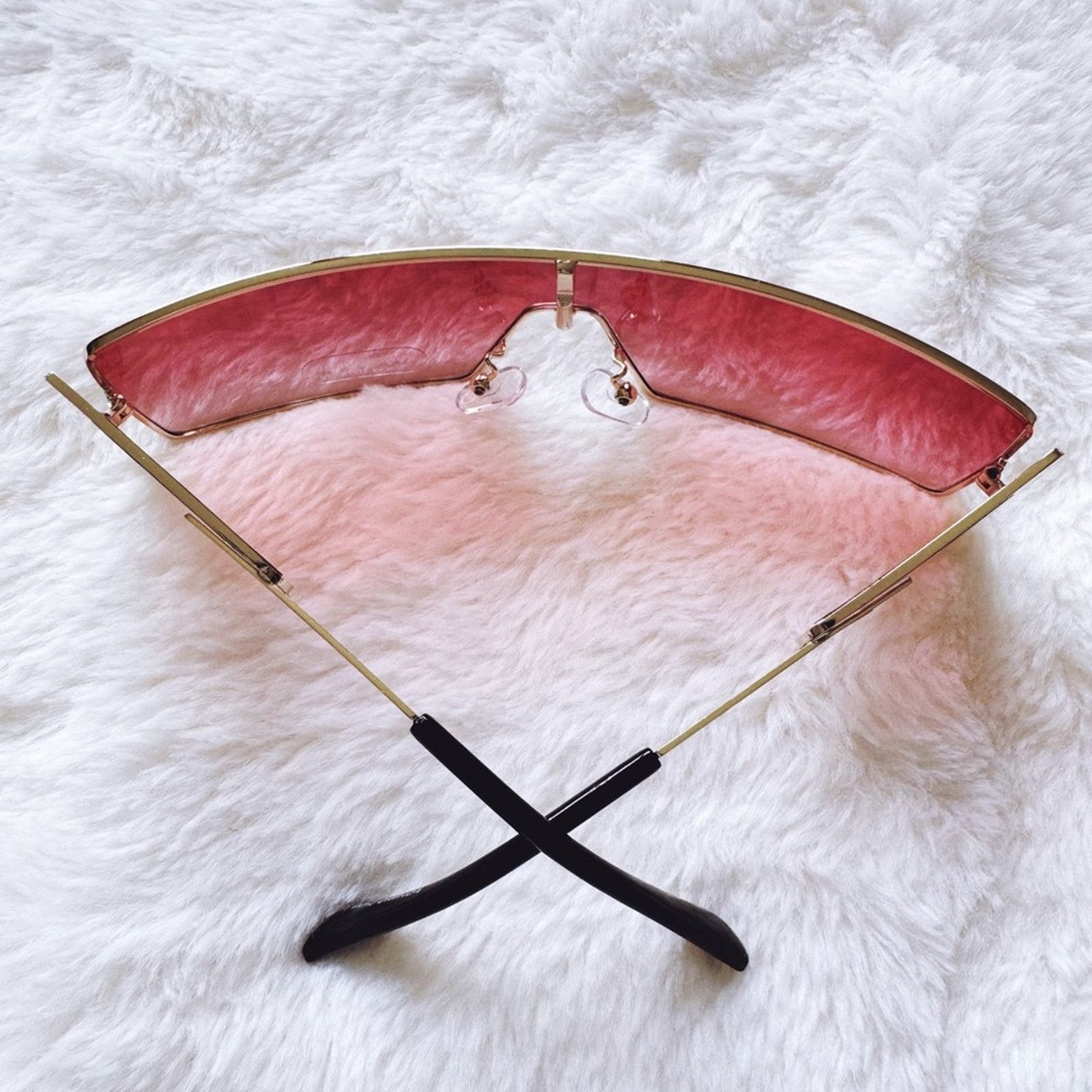 Other Sandy Clear Red Wrap-Around Sunglasses Size ONE SIZE - 9 Thumbnail