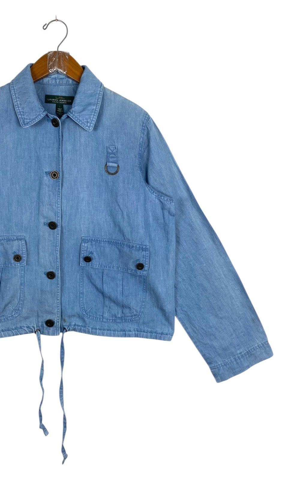 Ralph Lauren Rare‼️ Ralph Lauren Lightweight Denim Jacket Size L / US 10 / IT 46 - 3 Thumbnail