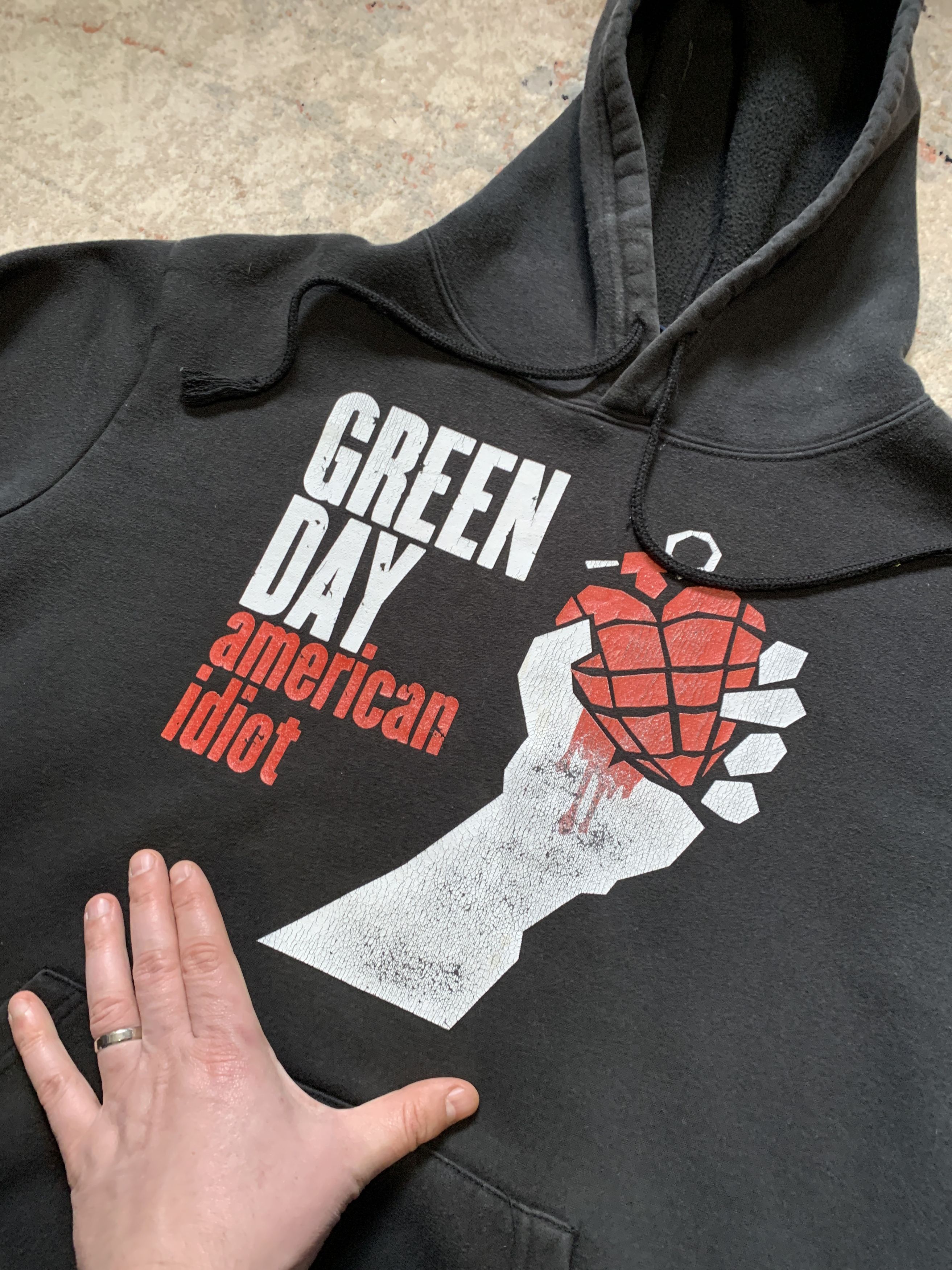 Band Tees × Vintage Green Day American Idiot Vintage Hoodie Size US XL / EU 56 / 4 - 3 Thumbnail