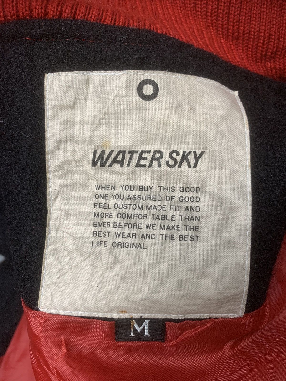 Japanese Brand × Vintage Rare Design Vintage Water Sky Varsity Jackets Size M / US 6-8 / IT 42-44 - 4 Thumbnail