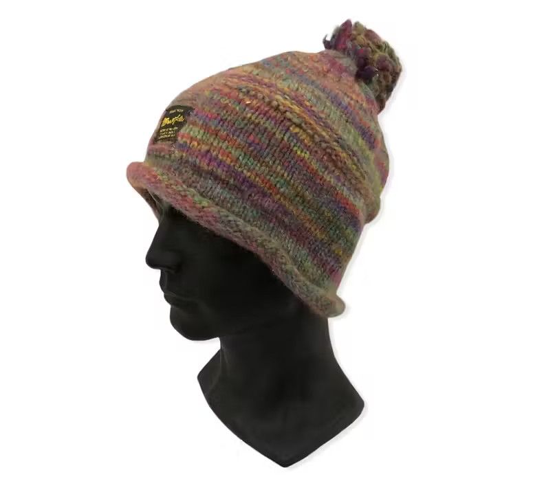 Vintage × Wrangler Vintage Wrangler Multicolour Beanie Hat Size ONE SIZE - 3 Thumbnail