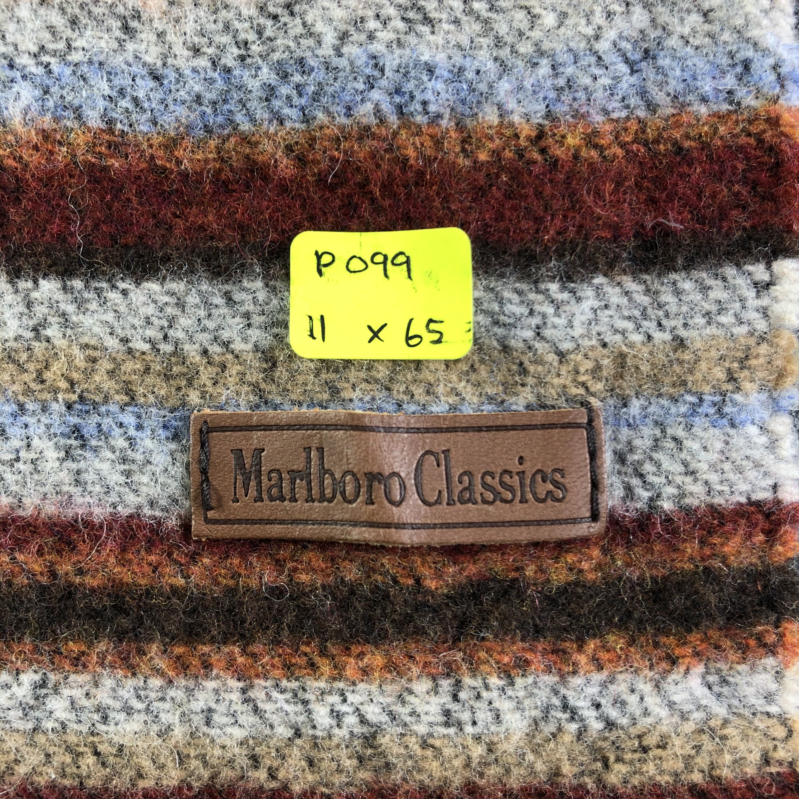 Marlboro Marlboro Classics Wool Scarf / Muffler / Neckwear P099 Size ONE SIZE - 7 Thumbnail