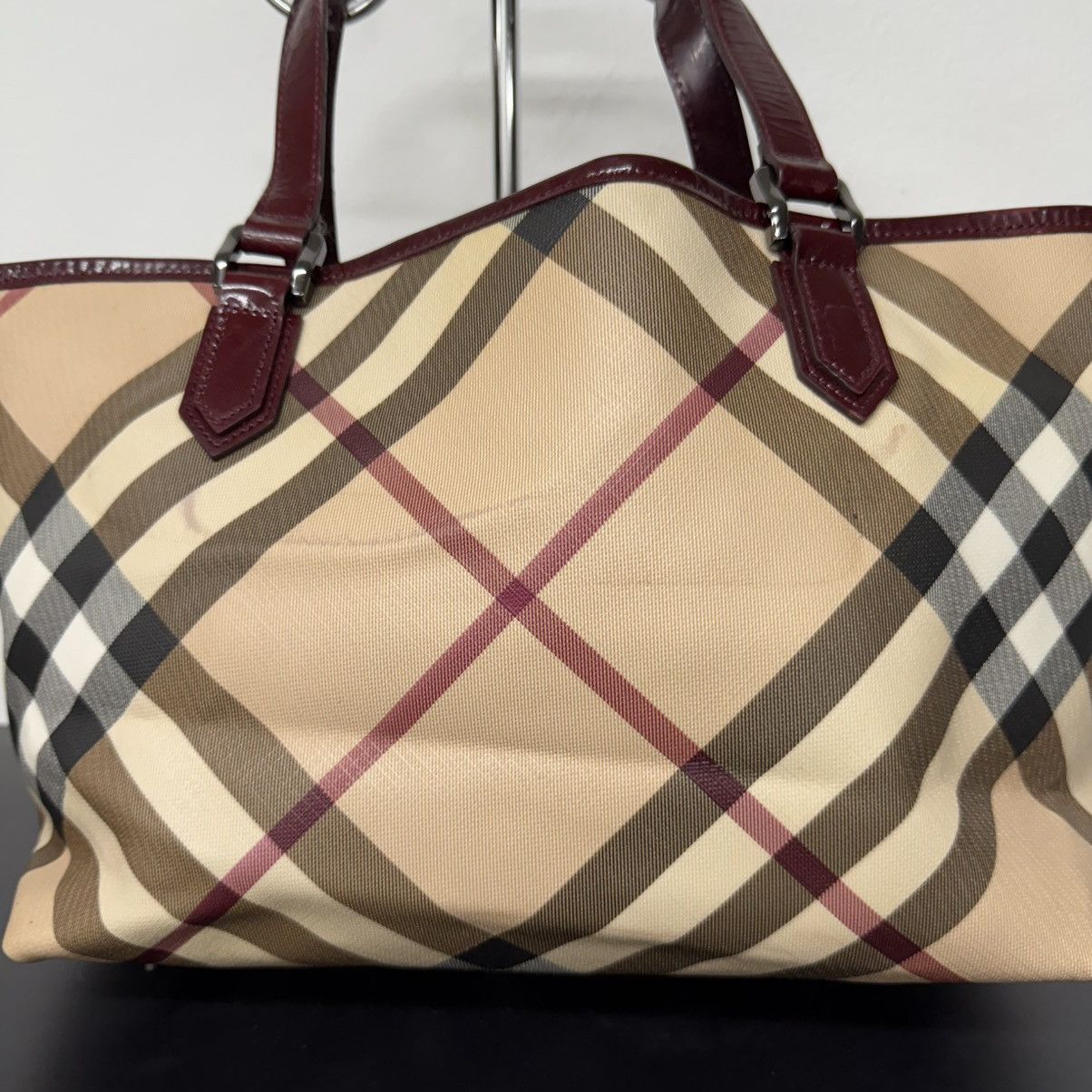 Burberry Vintage Burberry Nova Check Top Handle Bag Size ONE SIZE - 8 Thumbnail