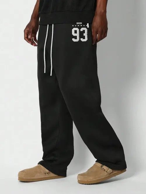 Japanese Brand × Vintage Black Jogger loose fit sweatpants StraightLeg Size US 30 / EU 46 - 1 Thumbnail