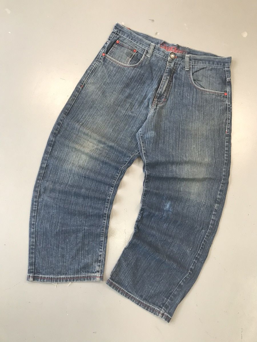 JNCO × Southpole × Vintage Vintage Y2K blue puzzle embroidered baggy fit denim Size US 40 / EU 56 - 5 Thumbnail