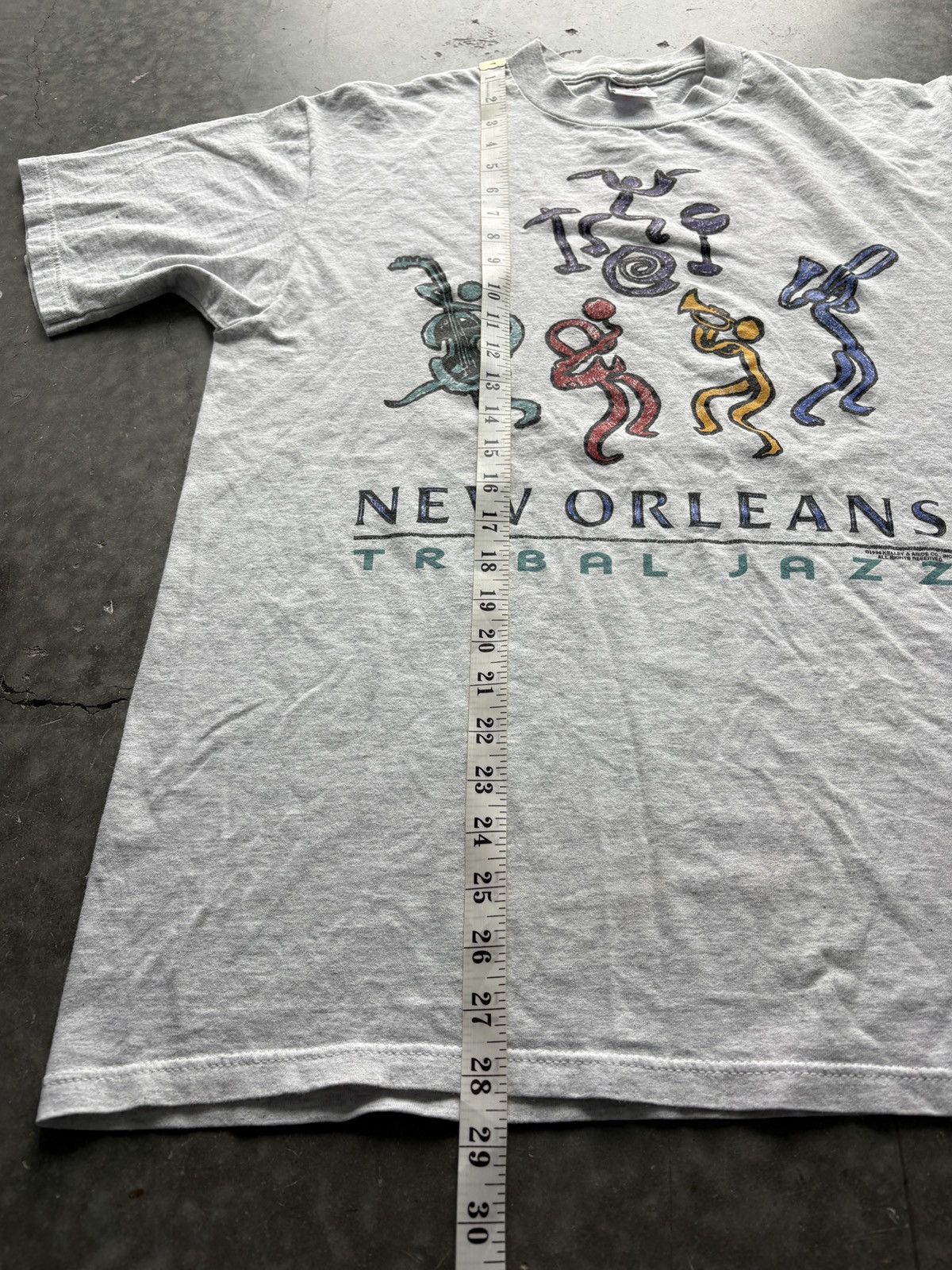 Vintage Vintage 90s New Orleans Jazz Graphic Tee Size US L / EU 52-54 / 3 - 8 Thumbnail