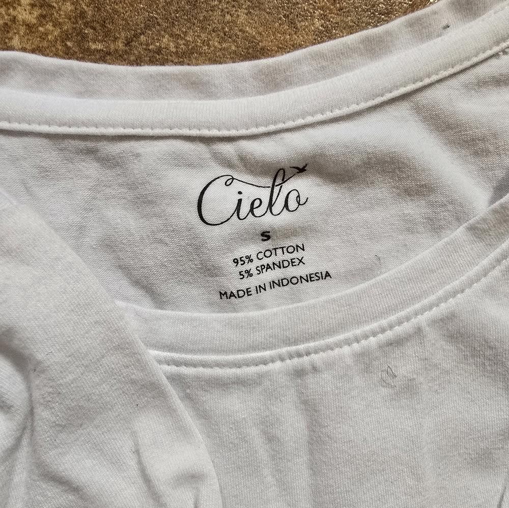 Designer White Seductive Ave Cielo Short Sleeve Size S / US 4 / IT 40 - 3 Thumbnail