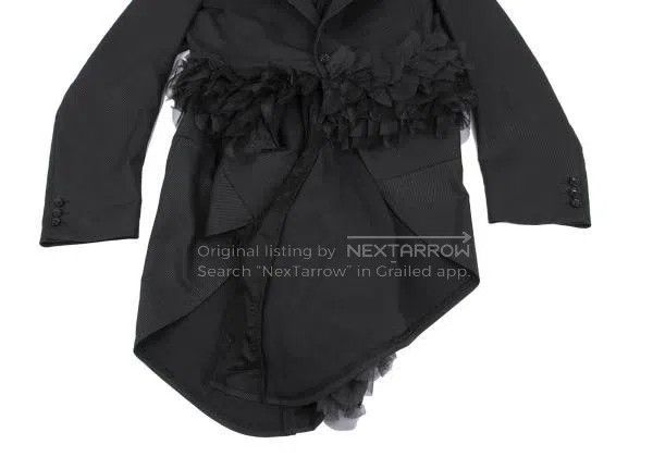 Comme des Garcons Comme des Garcons Black vintage lace blazer top Size S / US 4 / IT 40 - 8 Thumbnail