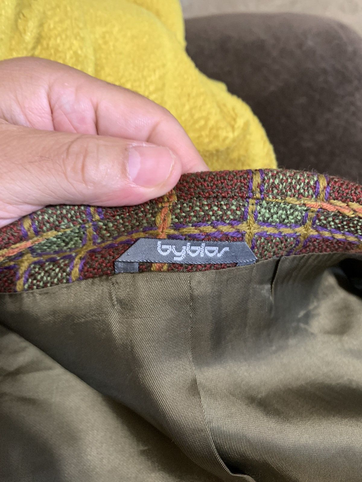 Byblos × Vintage Plaid Wool 3Btn Blazer (Rare) Size 40R - 12 Thumbnail