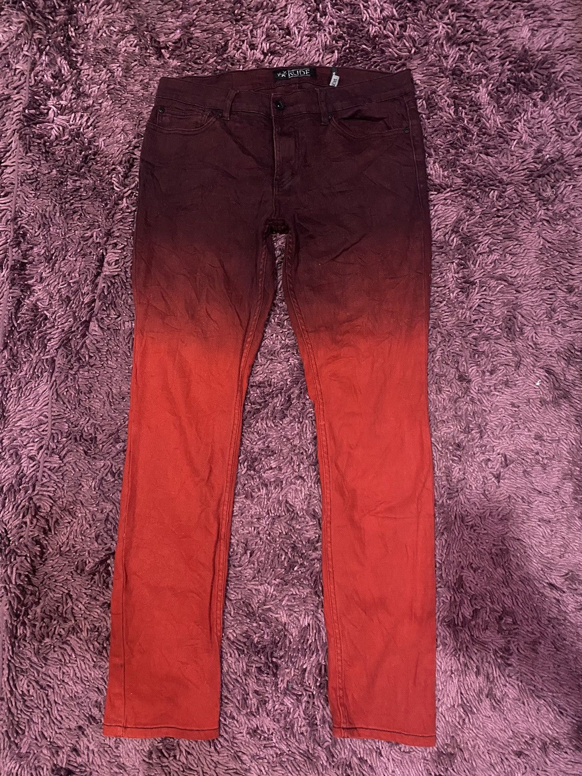 Vintage XXX Rude Slim Skinny Women Black Red Jeans | Grailed