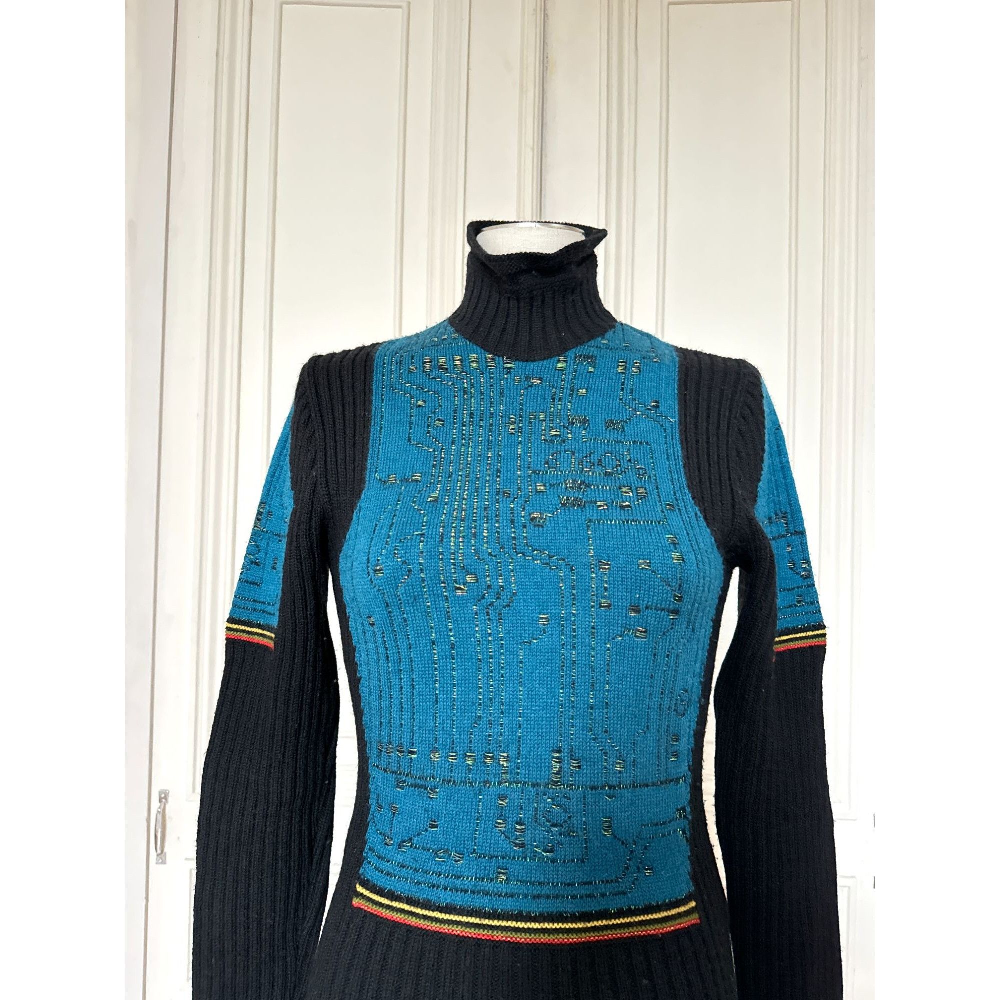 Jean Paul Gaultier Vintage FW 1995 Motherboard Knit Size S / US 4 / IT 40 - 3 Thumbnail