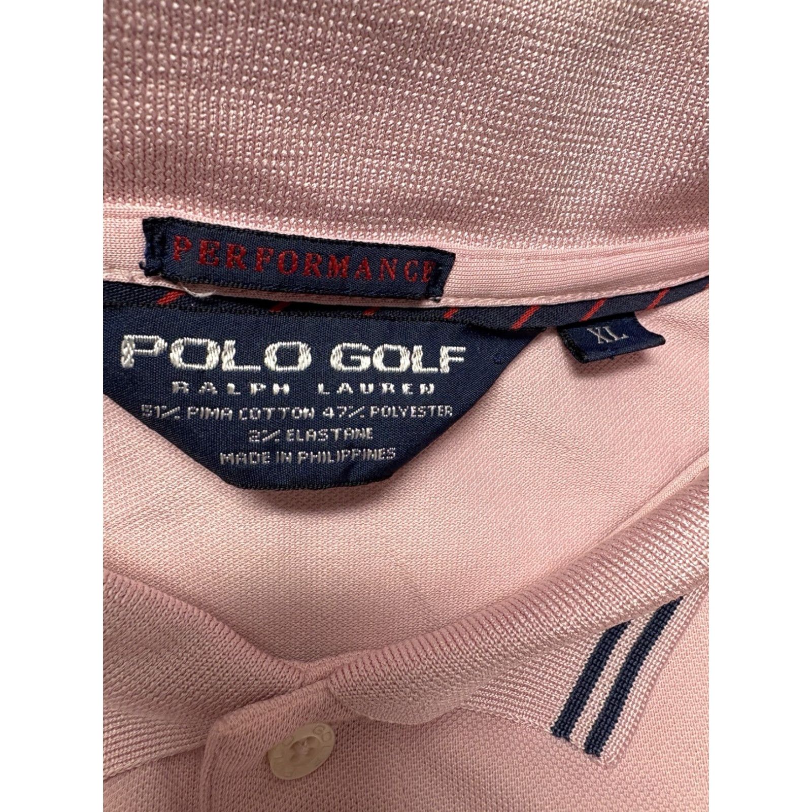 Polo Ralph Lauren Polo Ralph Lauren Shirt Men Large Pink Short Sleeve Stretch Performance Golf Size US XL / EU 56 / 4 - 4 Thumbnail