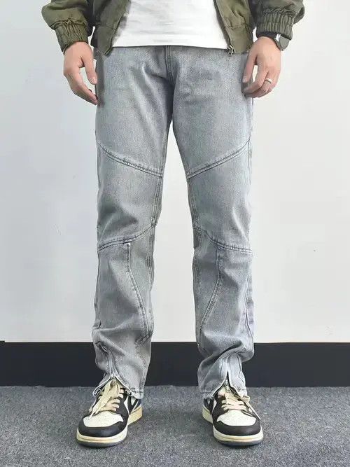 Other hiphop zipper faded flared jeans Size US 32 / EU 48 - 3 Thumbnail