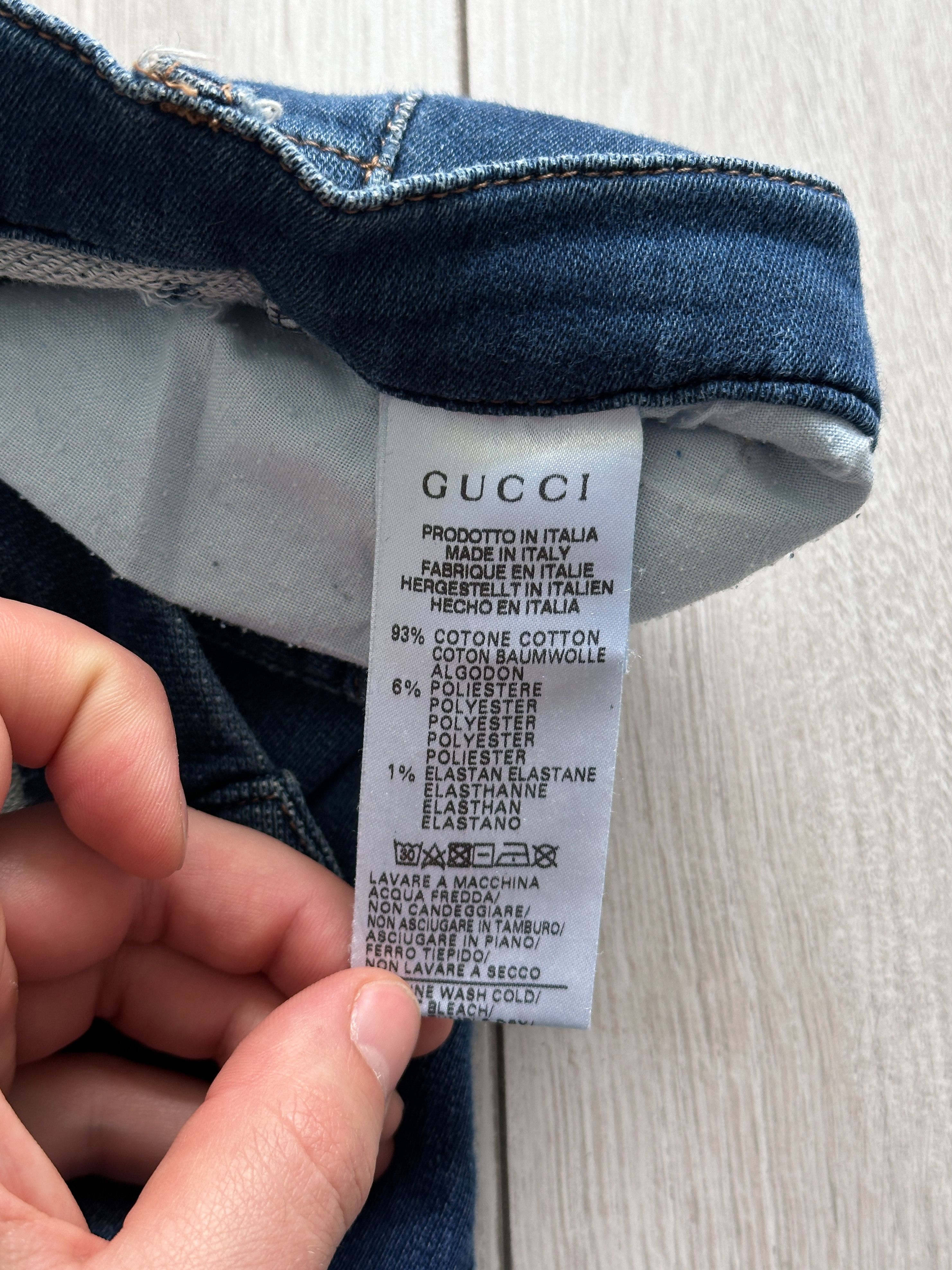 Gucci Gucci Blue Denim Skinny Denim Jeans Size 29" - 12 Thumbnail