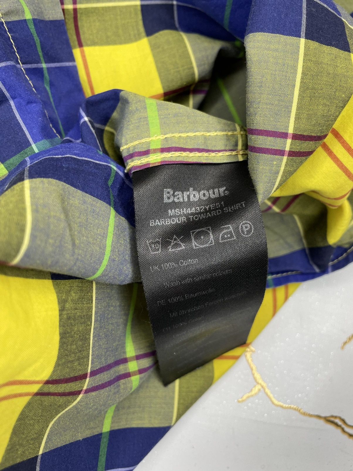 Barbour Barbour Men Yellow Plaid Toward Button Up Shirt Long Sleeves Size US S / EU 44-46 / 1 - 7 Thumbnail