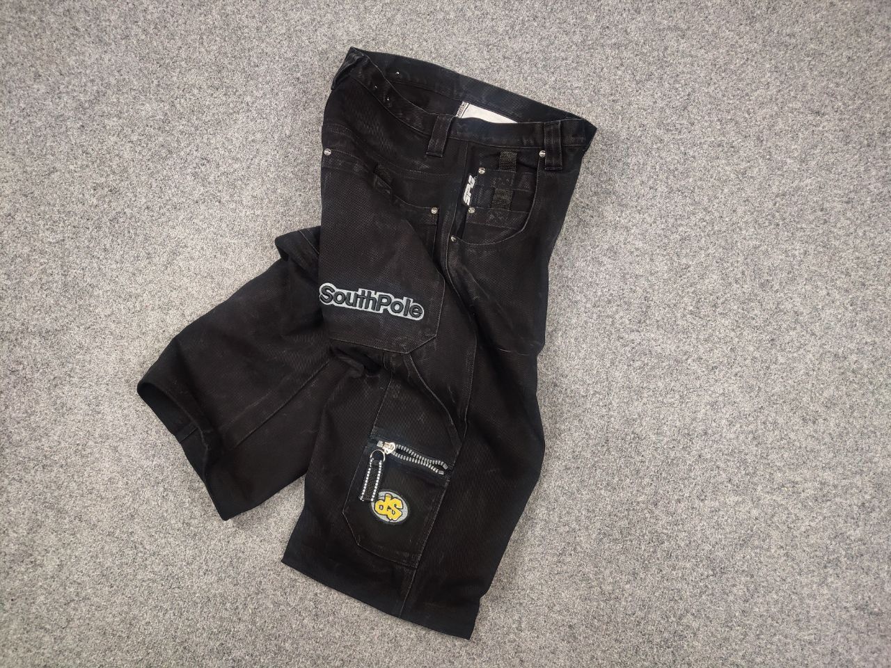 Southpole Vintage Southpole baggy Black denim Shorts Y2k Style Rap Size US 34 / EU 50 - 3 Thumbnail