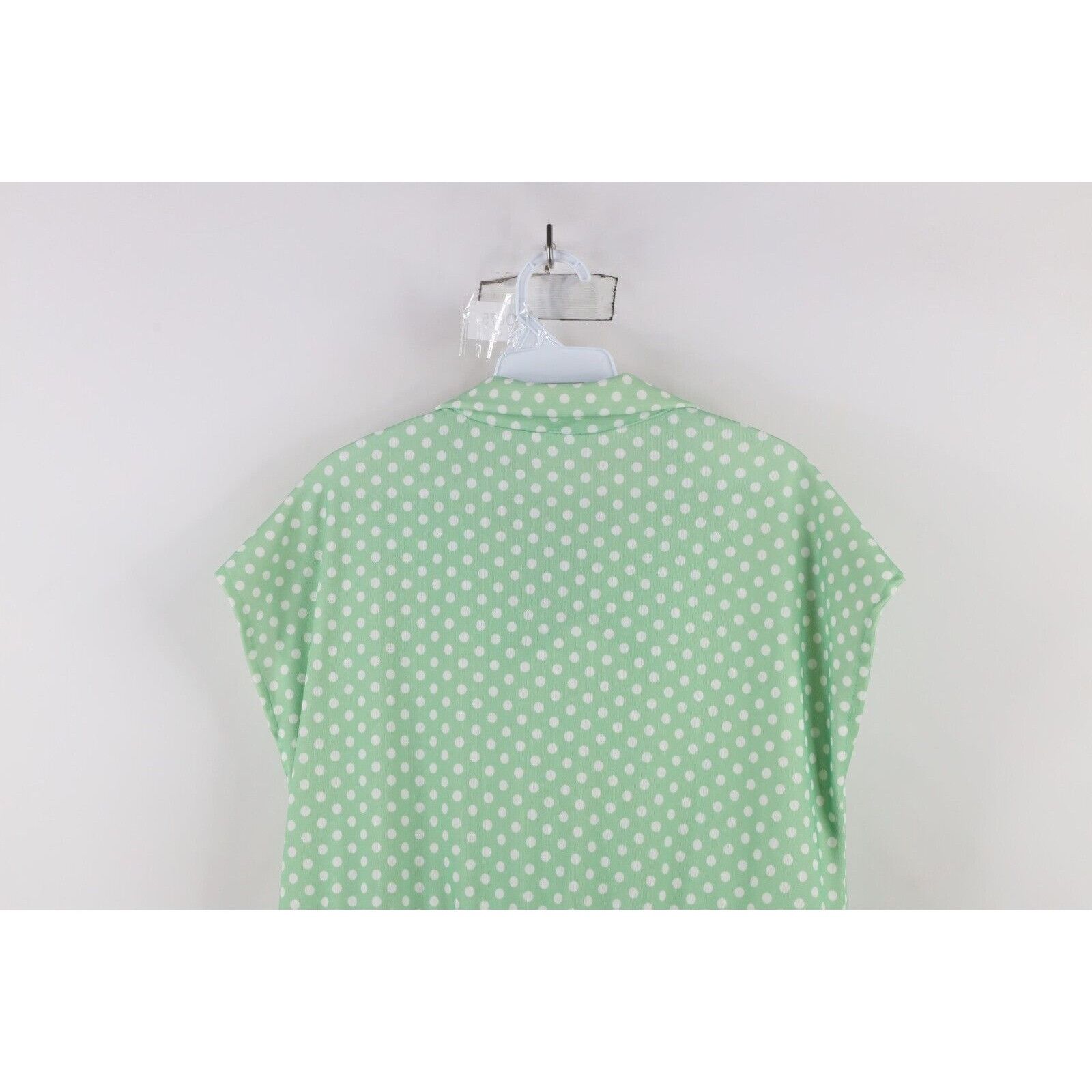 Vintage Vintage 70s Streetwear Frill Polka Dot Sleeveless Dress Size XXL / US 16-18 / IT 52-54 - 12 Thumbnail