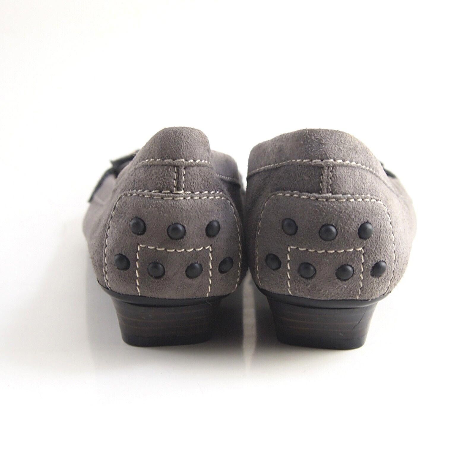 Tod's Tod's Flats Pumps Gray Suede Womens 38.5 US 8.5 $520 Size US 8.5 / IT 38.5 - 7 Thumbnail