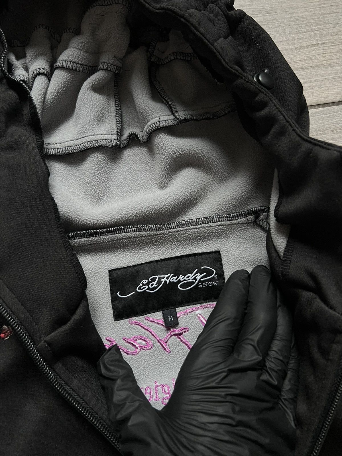 Ed Hardy Vintage Ed Hardy Jacket Logo Japanese Y2K Softshell M Size Size US M / EU 48-50 / 2 - 6 Thumbnail