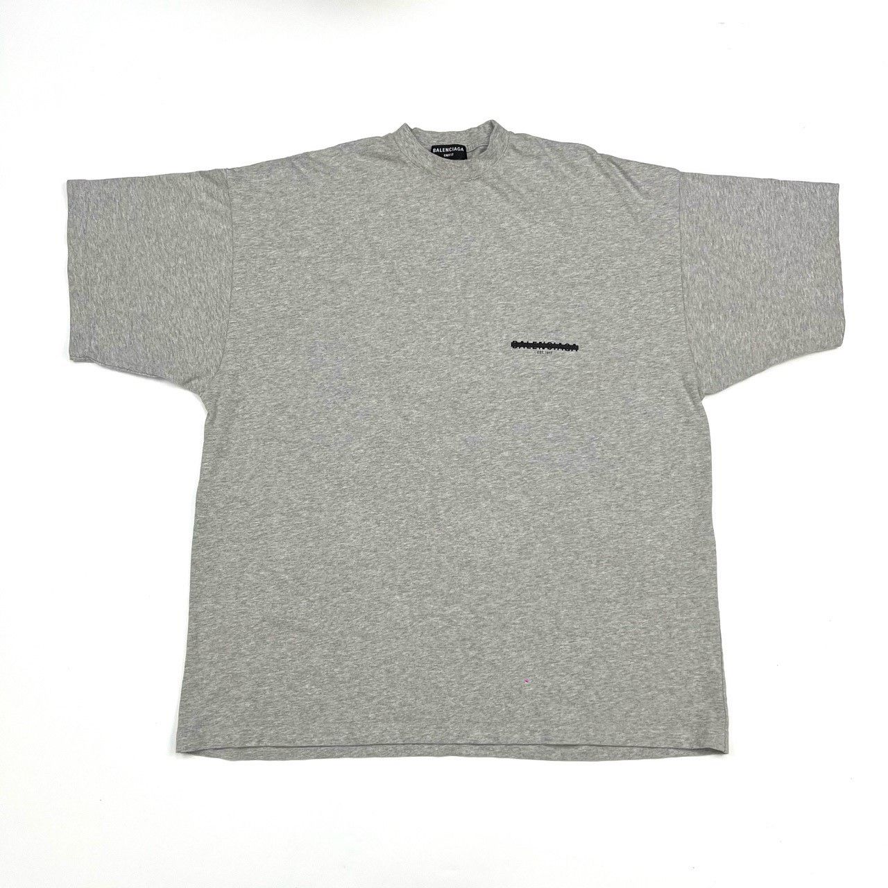 Balenciaga Balenciaga Gray Tape Short-Sleeve Size US M / EU 48-50 / 2 - 1 Thumbnail