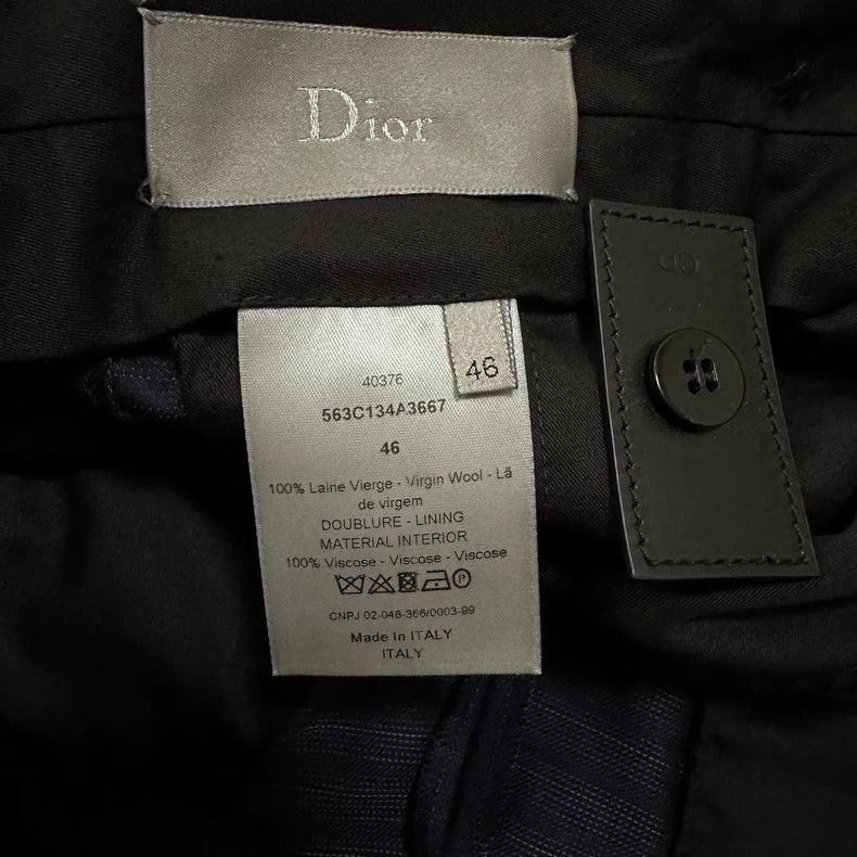 Dior Dior 15ss striped stitching wool cover suit 2501-Nextarrow Size 48R - 8 Thumbnail
