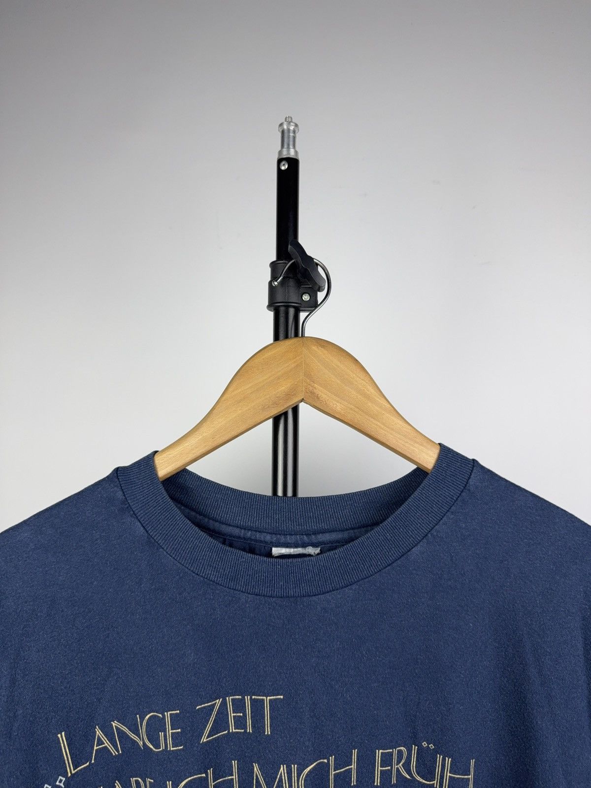 Vintage Parole di Cotone Marcel Proust Quote Tee Navy Italy Vintage Size US L / EU 52-54 / 3 - 2 Thumbnail