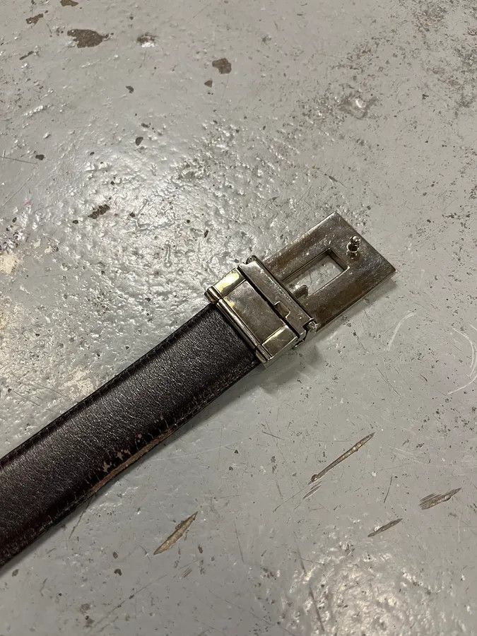 Gucci 2000s Gucci G Logo Black Leather Belt Size ONE SIZE - 8 Thumbnail