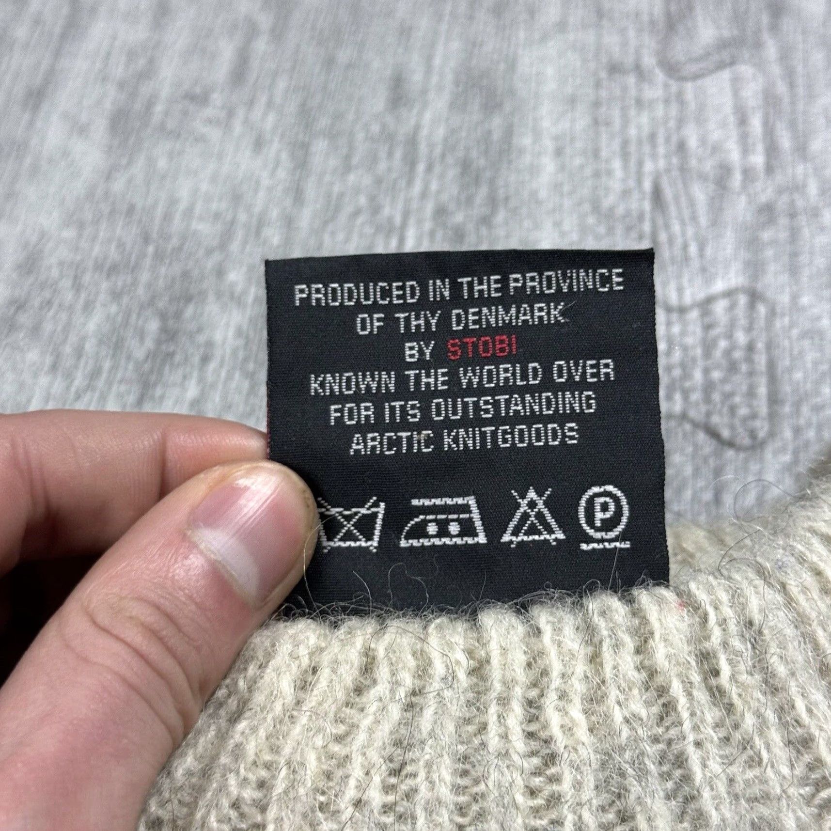 Vintage Vintage Stobi Nordic Knit Fleece Sweater Adult Medium Gray Striped Pullover Unisex Winter Size M / US 6-8 / IT 42-44 - 5 Thumbnail