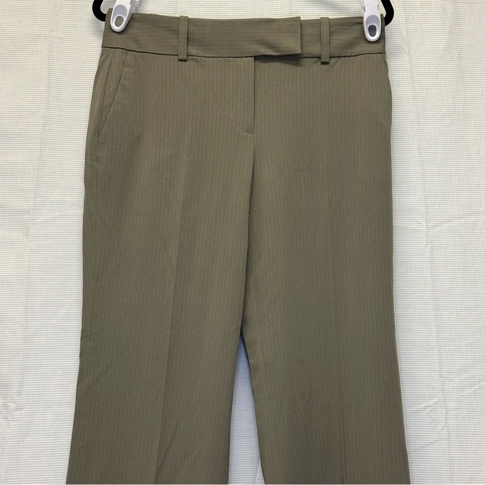 Ann Taylor Ann Taylor Taupe Pin Stripe Wide Leg Slacks Size 6 Size 28" / US 6 / IT 42 - 2 Thumbnail