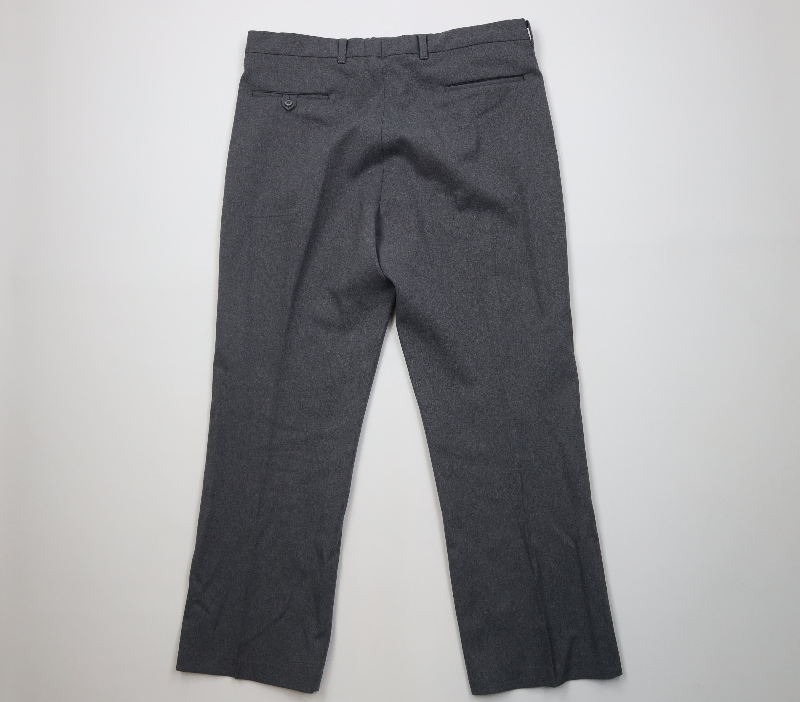 Vintage Vintage 70s Streetwear Wide Leg Chino Pants Heather Gray USA Size US 38 / EU 54 - 9 Thumbnail