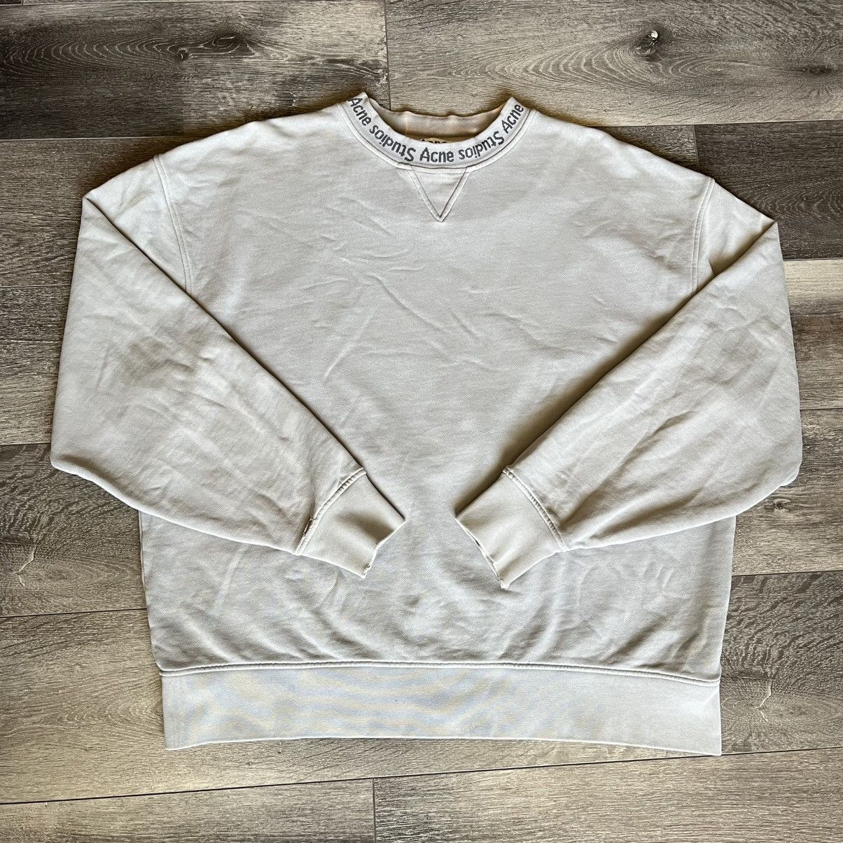 Acne Studios Vintage Acne Studios Flogho Neck Logo Crewneck Sweatshirt Size US M / EU 48-50 / 2 - 1 Thumbnail